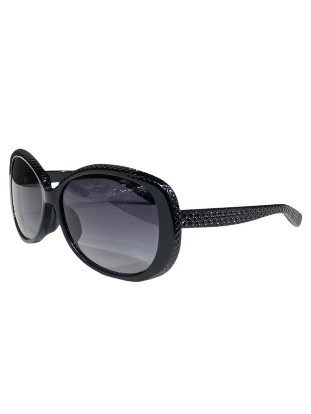 Bottega Veneta Sunglasses Intrecciato Oval BV 181 S Black Eyewear